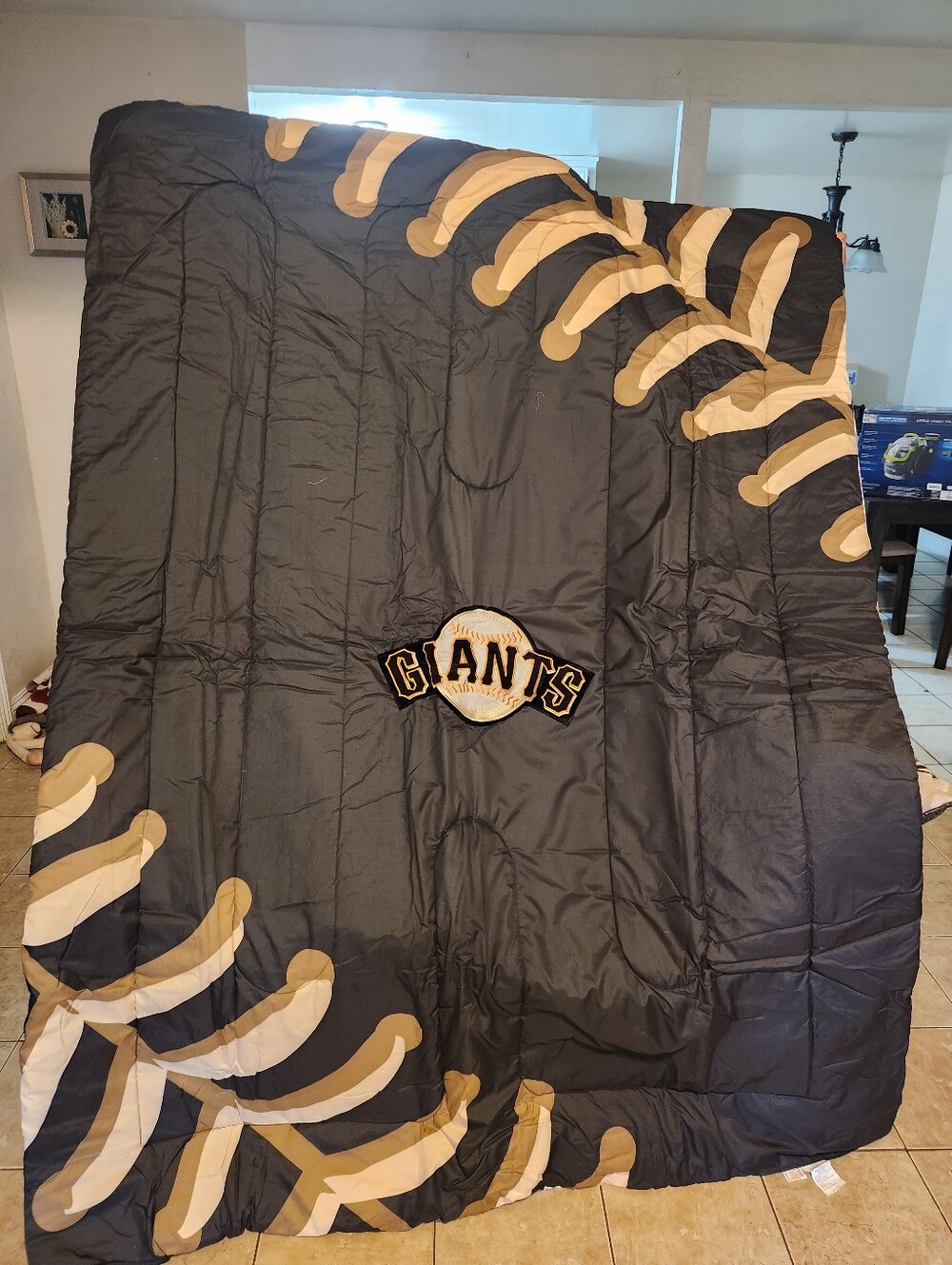Northwest Black and Tan Giants Baseball Comforter